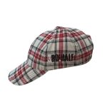 3rd Half baseball cap scottish check small ecru